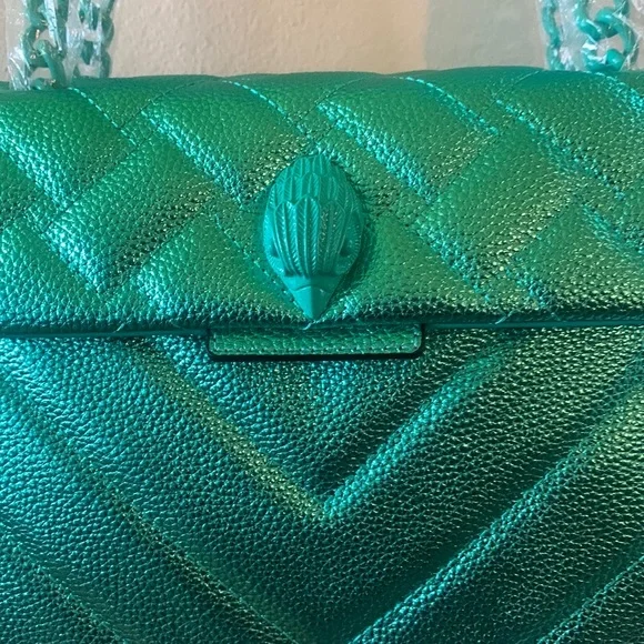 - - Kurt Geiger London Kensington Quilted Leather Shoulder Bag - Picture 10 of 14